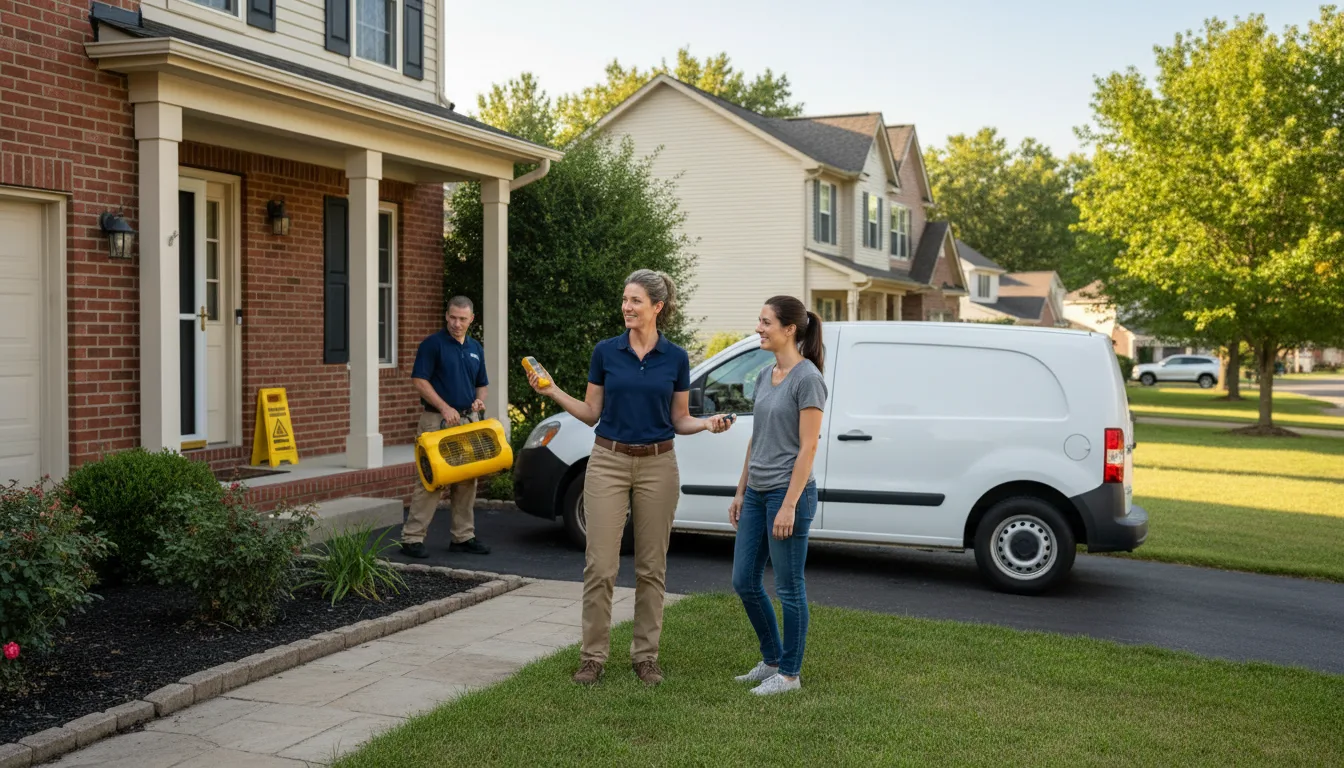 Residential water damage restoration in Telford, TN